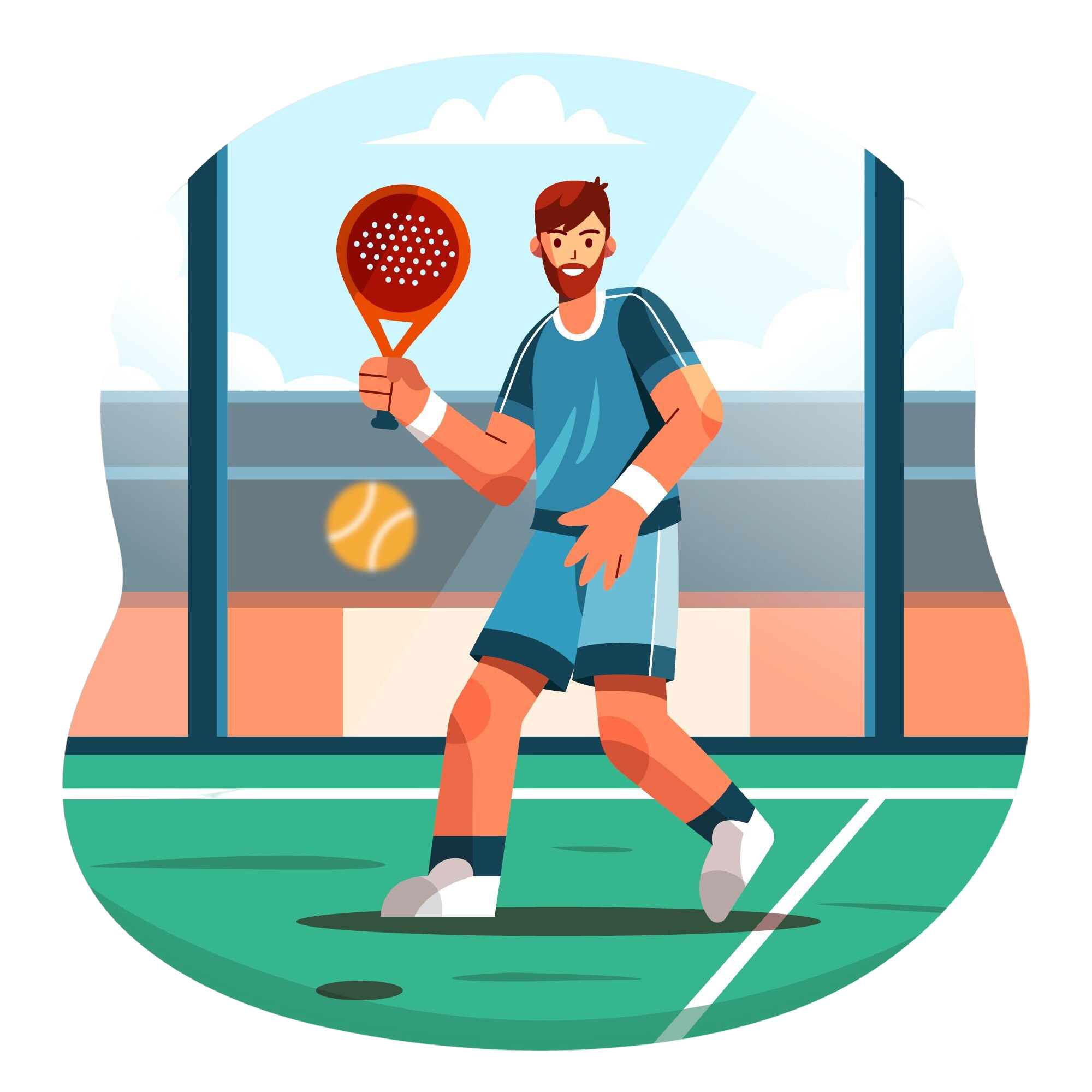 flat-design-padel-illustration